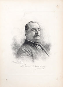 Grover Cleveland from The Presidents of the United States Etching | P. Raymond Audibert,{{product.type}}