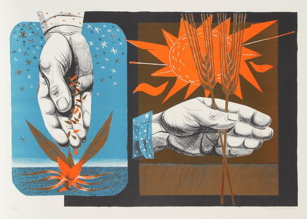 Growth and Harvest Lithograph | Anton Refregier,{{product.type}}