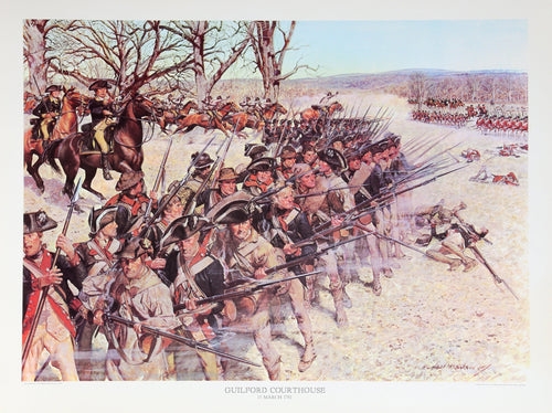 Guilford Courthouse - Revolutionary War Battle Poster | H. Charles McBarron, Jr.,{{product.type}}