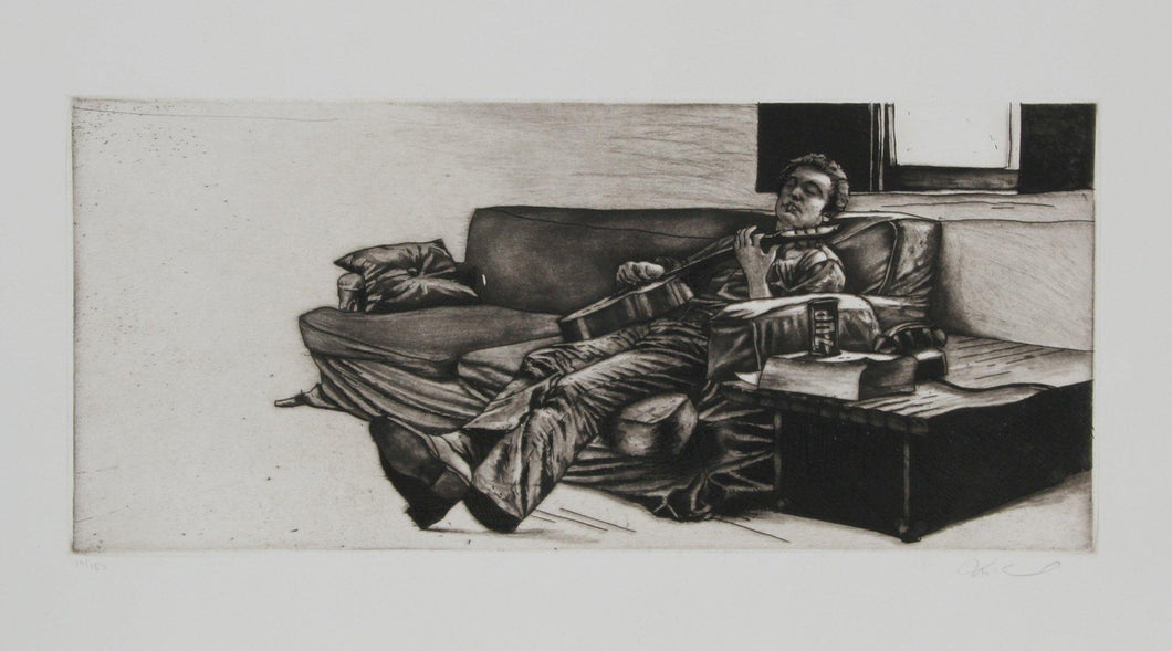 Guitar Player Etching | Harry McCormick,{{product.type}}