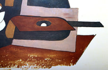 Guitare Verre et Bouteille Lithograph | Pablo Picasso,{{product.type}}
