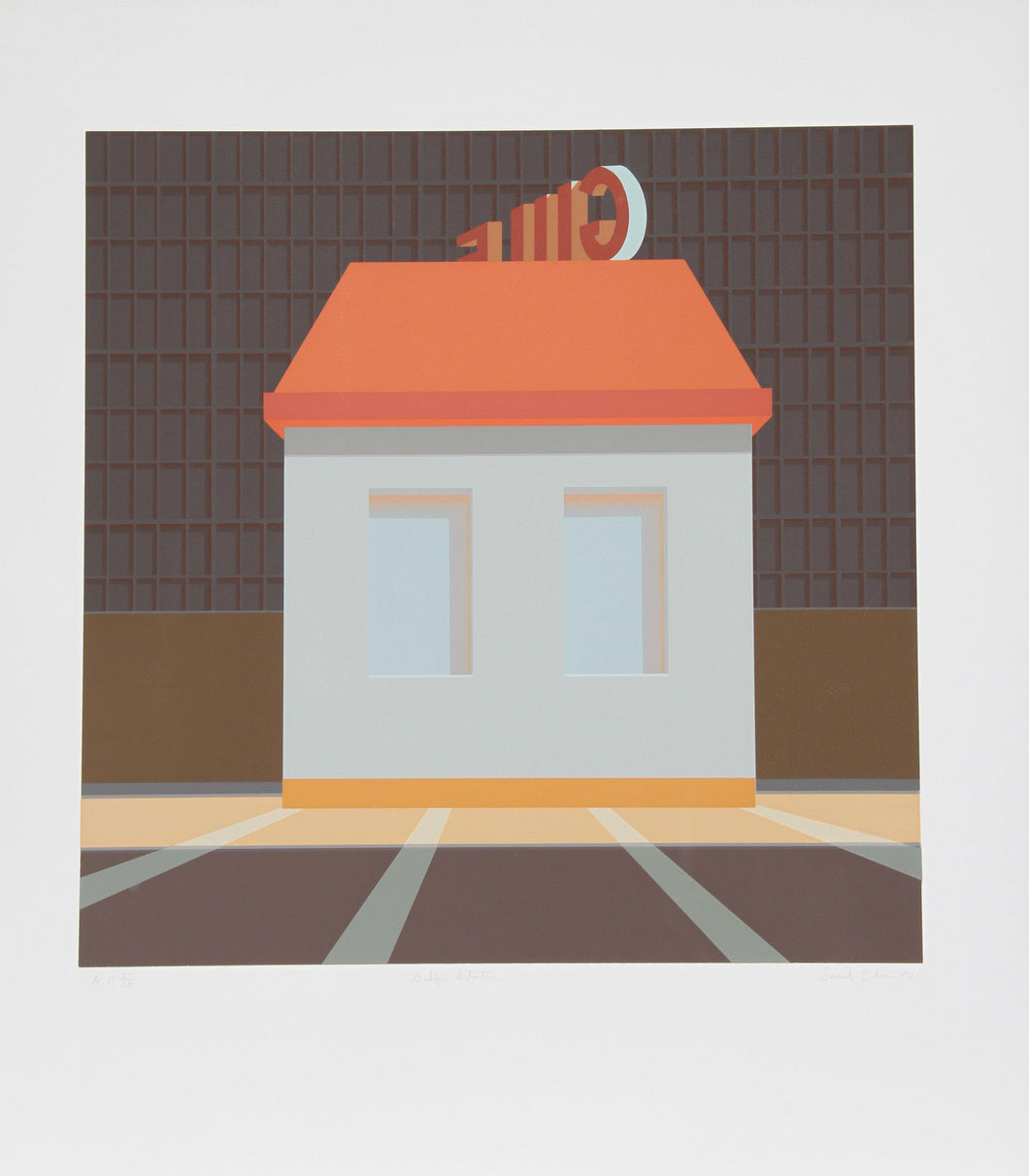 Gulf Station Screenprint | Saul Chase,{{product.type}}