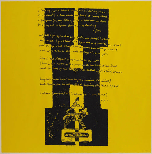 H i carry your heart Screenprint | Sister Mary Corita Kent,{{product.type}}