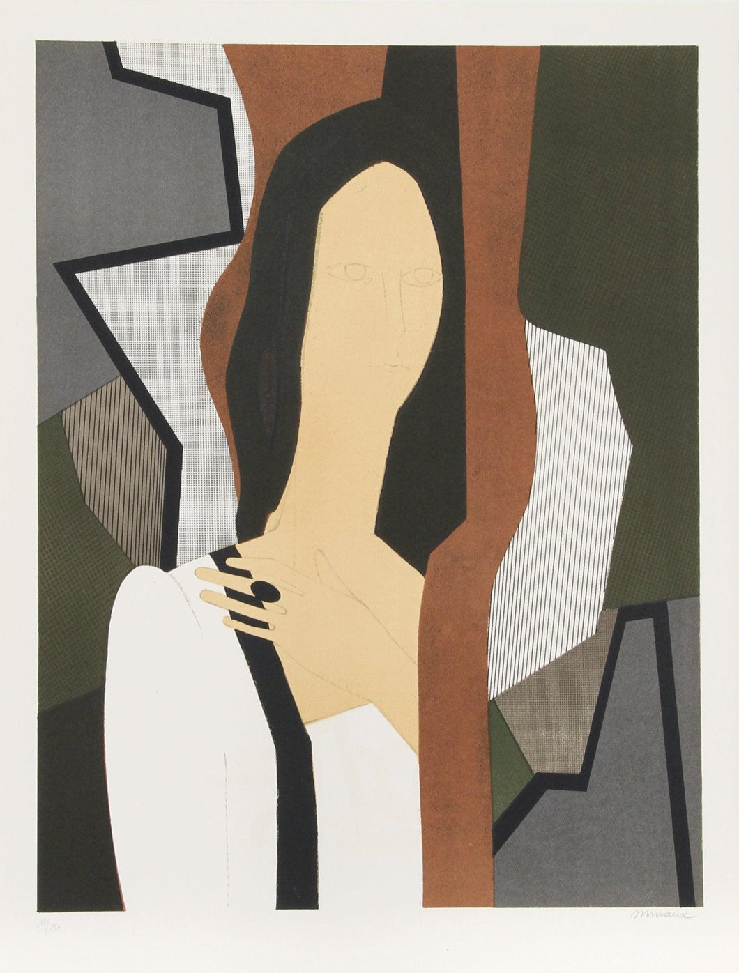 Haleine from the Helene Portfolio Lithograph | Andre Minaux,{{product.type}}