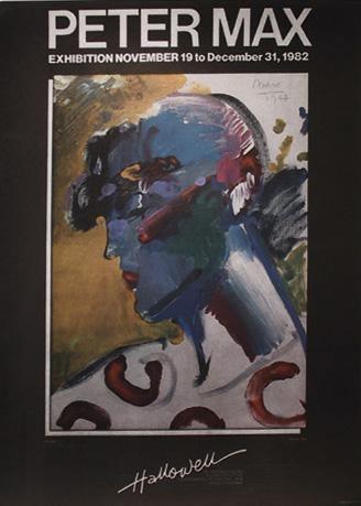Hallowell Exhibition (Portrait) Poster | Peter Max,{{product.type}}