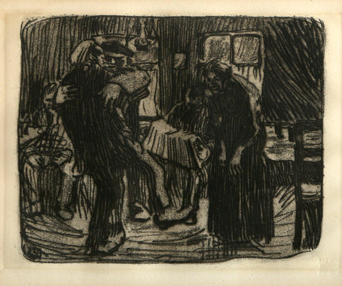 Hamburger Kneipe (Hamburg Pub) Etching | Kathe Kollwitz,{{product.type}}
