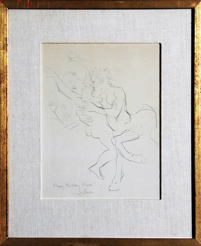 Happy Birthday Ernst Pencil | Jack Levine,{{product.type}}