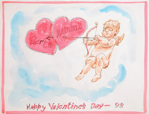 Happy Valentines Day Watercolor | Marshall Goodman,{{product.type}}