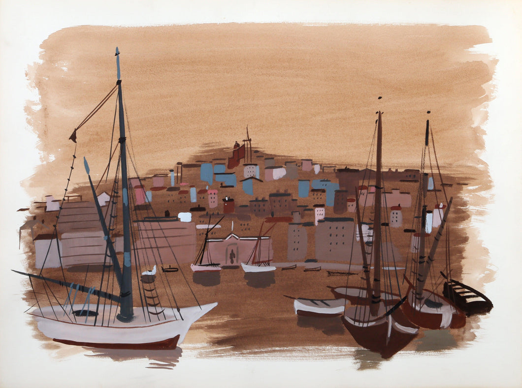 Harbor 2 Watercolor | Charles Levier,{{product.type}}