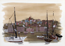 Harbor 4 Watercolor | Charles Levier,{{product.type}}