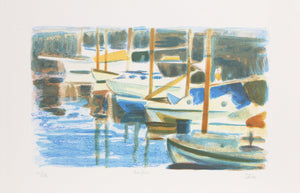 Harbor Study 1 Lithograph | Laurent Marcel Salinas,{{product.type}}