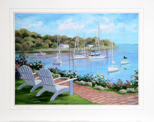 Harborside Reflections Poster | Carol Saxe,{{product.type}}