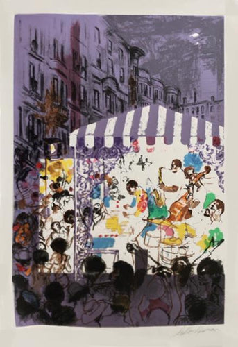 Harlem Street Jazz Screenprint | LeRoy Neiman,{{product.type}}