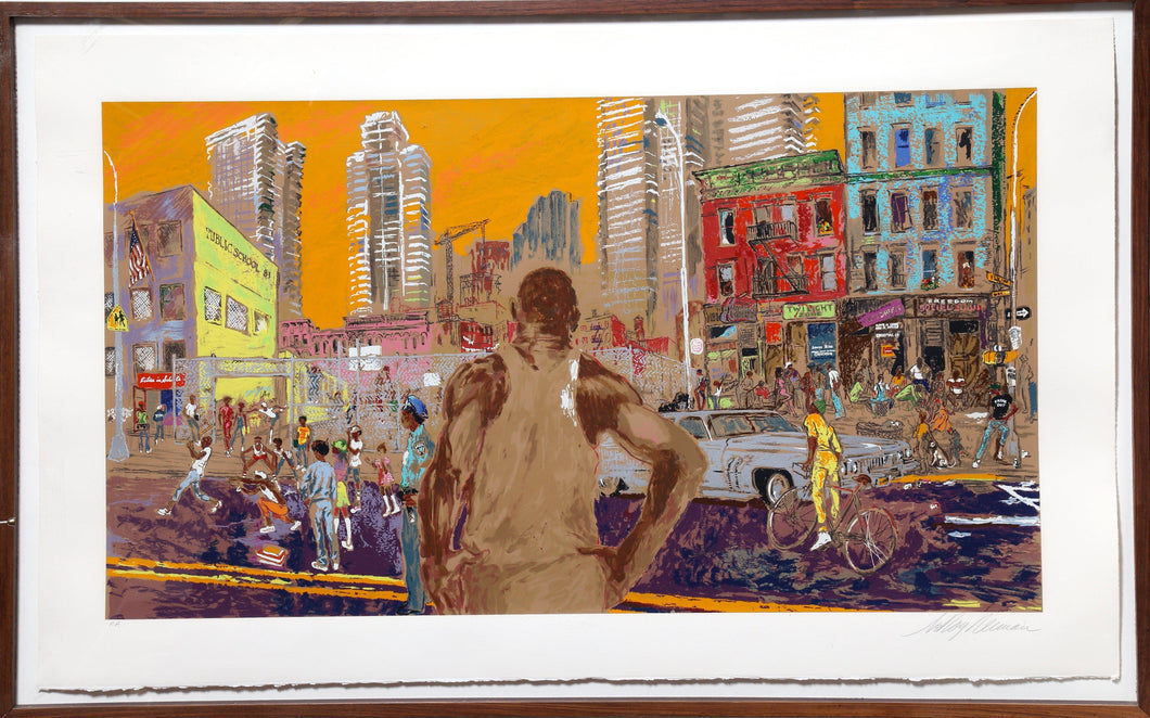 Harlem Streets Screenprint | LeRoy Neiman,{{product.type}}