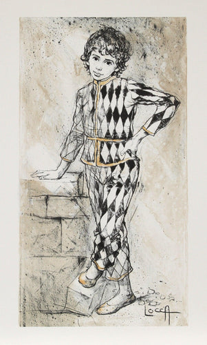Harlequin Lithograph | Bernard Locca,{{product.type}}
