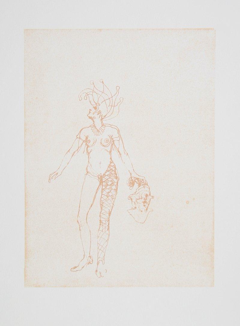Harlequin Lithograph | Ramon Santiago,{{product.type}}