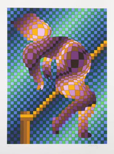 Harlequin Sportif Screenprint | Victor Vasarely,{{product.type}}