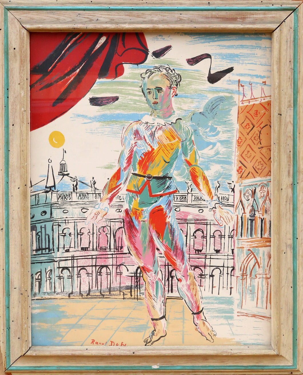 Harlequin Venitienne Lithograph | Raoul Dufy,{{product.type}}