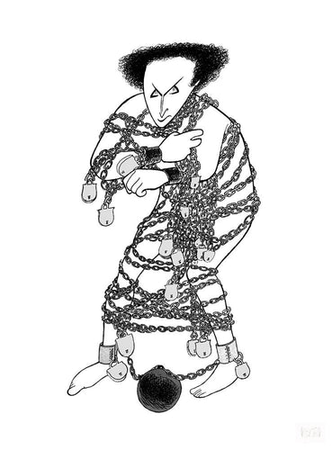 Harry Houdini Lithograph | Al Hirschfeld,{{product.type}}