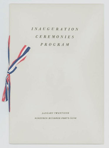 Harry S. Truman Inauguration Ceremonies Program & Invitation Ephemera | Unknown Artist,{{product.type}}