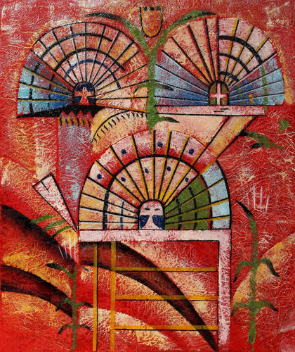 Harvest Kachinas Oil | Unknown Artist,{{product.type}}