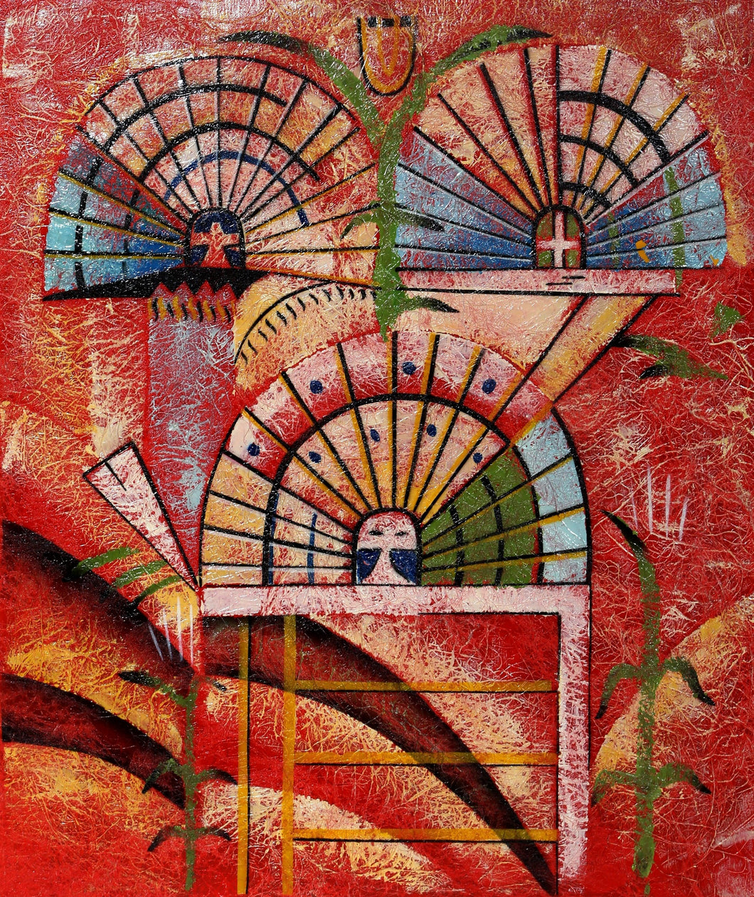 Harvest Kachinas Oil | Unknown Artist,{{product.type}}