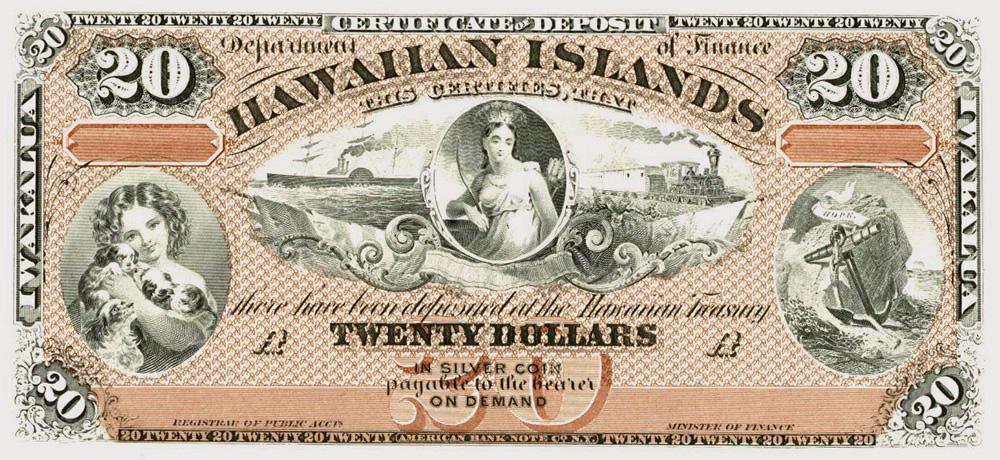 Hawaii - Twenty Dollars Currency | American Bank Note Commemoratives,{{product.type}}