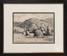 Haystacks by a Cottage Pencil | Paul-Emile Pissarro,{{product.type}}
