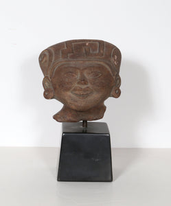 Head of Smiling Figure, Veracruz Mexico Remojadas Culture Ceramic | Alva Studios (aka Alfred Wolkenberg),{{product.type}}