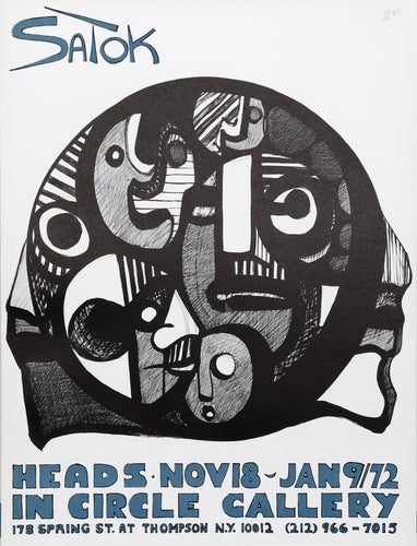 Heads Lithograph | Ronald Satok,{{product.type}}
