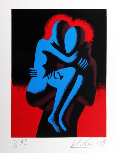 Heart Share Screenprint | Mark Kostabi,{{product.type}}