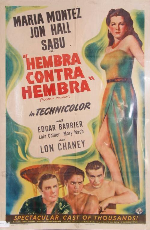 Hembra Contra Hembra (Cobra Woman) starring Maria Montez Poster | Unknown Artist - Poster,{{product.type}}