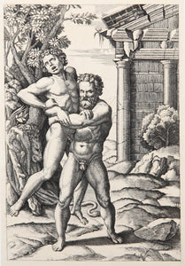 Hercule et Antee Etching | Marcantonio Raimondi,{{product.type}}