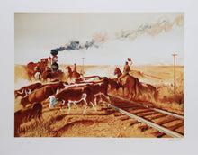 Herd Crossing Lithograph | John Duillo,{{product.type}}