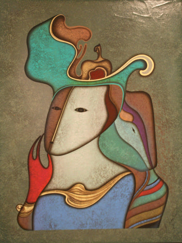 Hermitage Suite II - Woman with Pomegranate Screenprint | Mihail Chemiakin,{{product.type}}