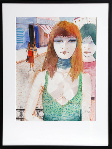 High Fashion Paris Women Watercolor | Charles Levier,{{product.type}}