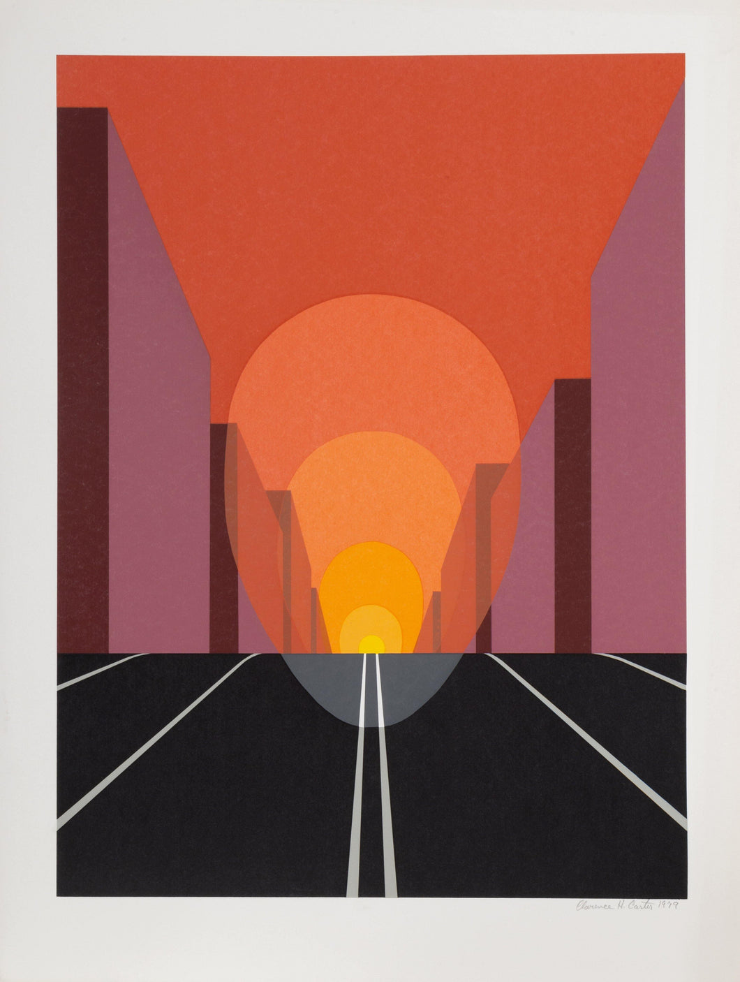 Highway Screenprint | Clarence Holbrook Carter,{{product.type}}