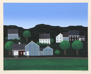 Hillside Town Screenprint | Ted Jeremenko,{{product.type}}