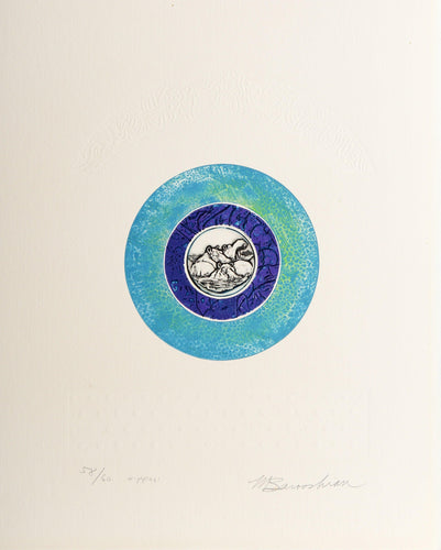 Hippos Etching | Martin Barooshian,{{product.type}}