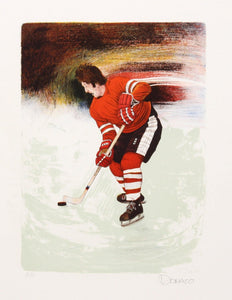 Hockey Player Lithograph | Andy Donato,{{product.type}}