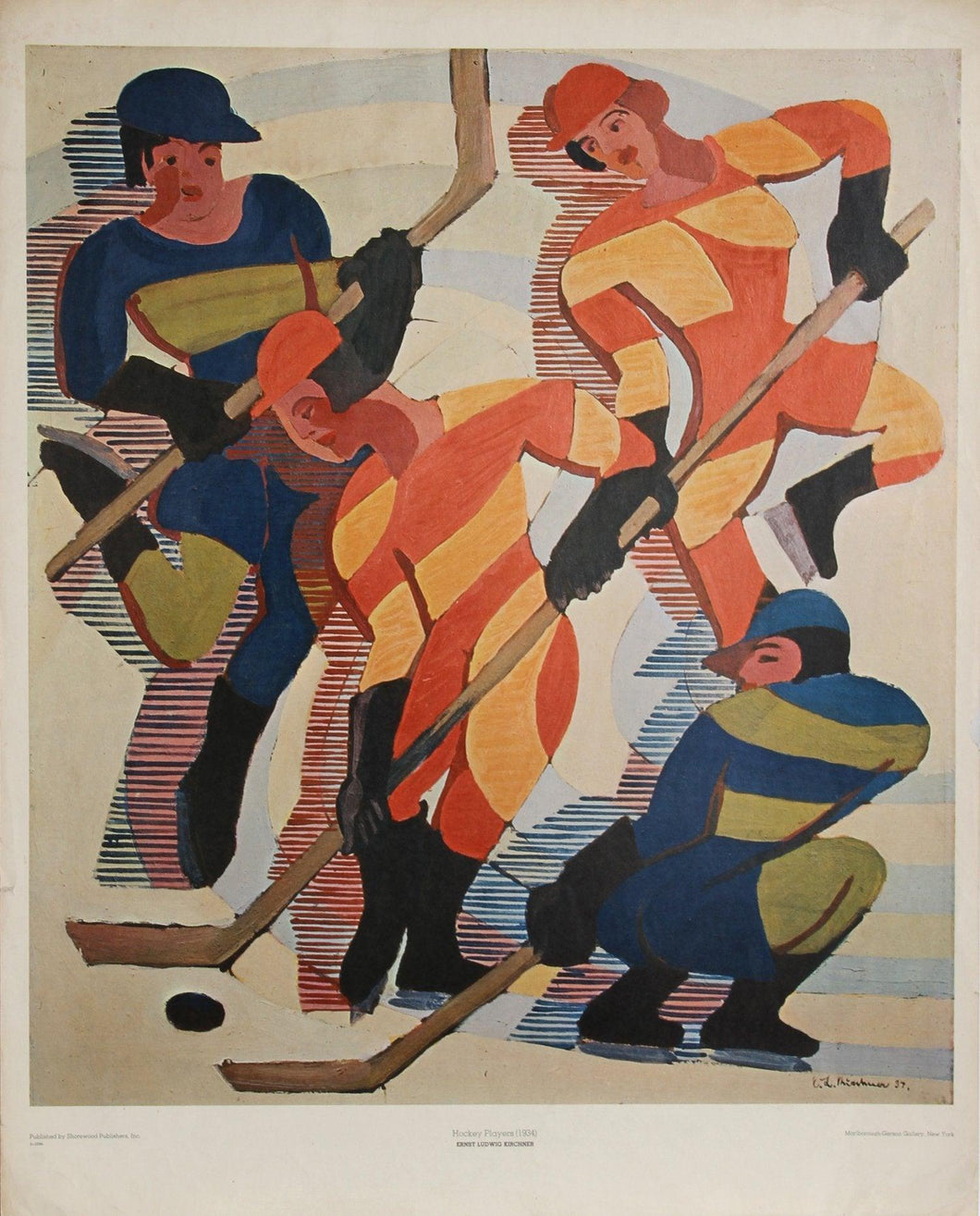Hockey Players Poster | Ernst Ludwig Kirchner,{{product.type}}