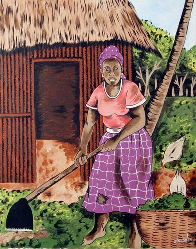 Hoeing the Garden 19 Acrylic | Isiah Nicholas,{{product.type}}