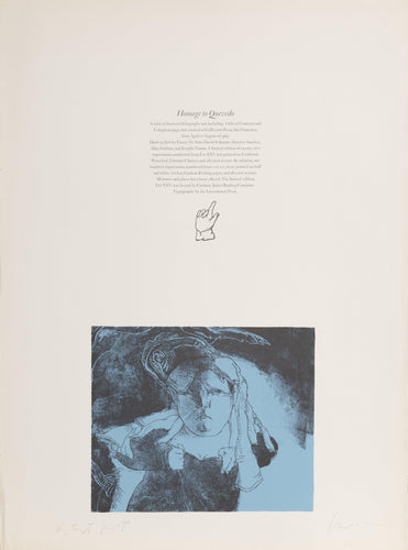 Homage to Quevedo Colophon Lithograph | José Luis Cuevas,{{product.type}}
