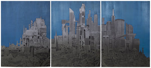 Homage to the City (Night) Etching | John Ross,{{product.type}}