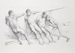 Hombres con Barca I Lithograph | Francisco Zuniga,{{product.type}}