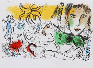 Homecoming from XXe Siecle. Chagall Monumental Lithograph | Marc Chagall,{{product.type}}