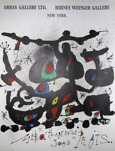 Homenatge a Joan Prats Exhibition Poster | Joan Miro,{{product.type}}