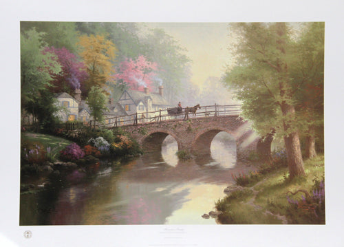 Hometown Bridge Lithograph | Thomas Kinkade,{{product.type}}