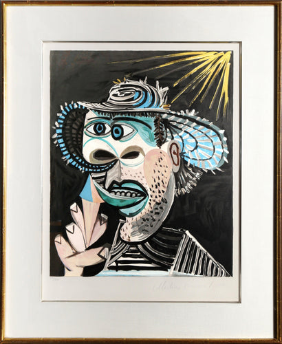 Homme Au Cornet, 3-D Lithograph | Pablo Picasso,{{product.type}}
