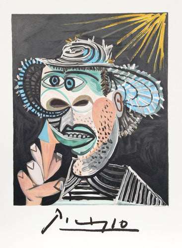 Homme au Cornet Lithograph | Pablo Picasso,{{product.type}}